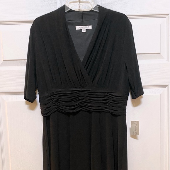 🆕EVAN-PICONE BLACK DRESS SIZE 16. YOU WILL LOVE. CUTE & COMFORTABLE.BRAND NEW. - Picture 2 of 8